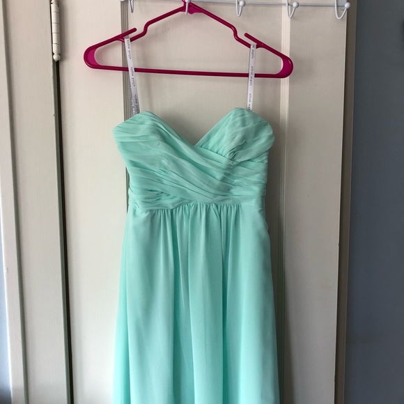LIKE NEW Alfred Angelo Mint Sweetheart Gown - Picture 5 of 14